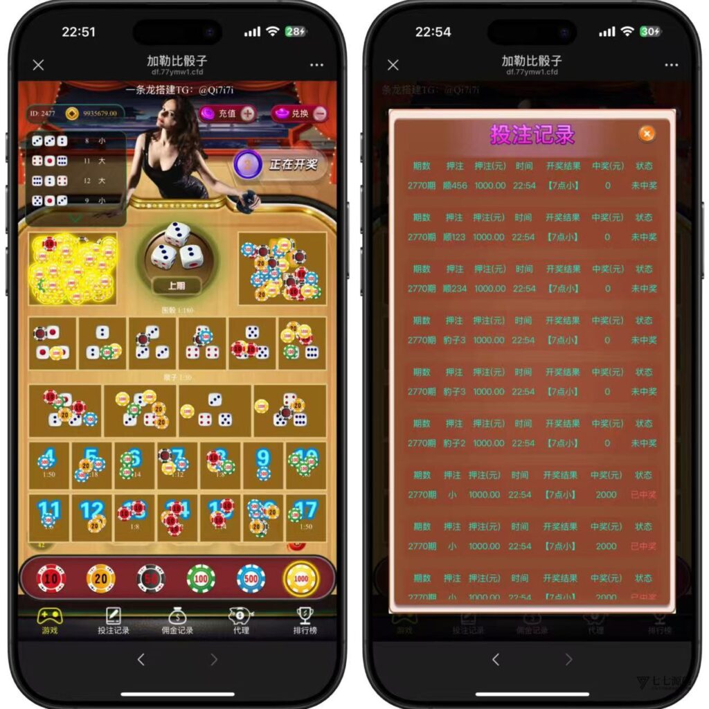 H5极速骰子PHP源码下载+易支付免签接口+搭建教程|修复版插图2 H5极速骰子PHP源码下载+易支付免签接口+搭建教程|修复版插图2